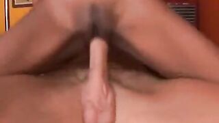 Skinny black girl is getting fucked by a BBC