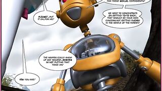 Comic book with sexy robots, a perfect read!