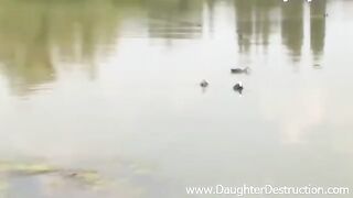 A young amateur girl was fucked on the pier