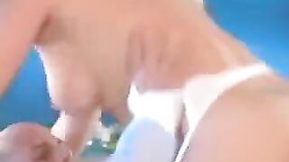 Hard sex with a sexy woman in white stockings is always a good thing