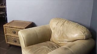 The wife got excited and attacked her husband after watching porn