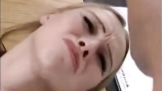 A girl was fucked by a hand and a dick at the same time