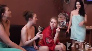 A young guy was fucked by a girl in a Russian hostel room with a hidden camera