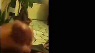 Fingers in the pussy while removing on the mobile