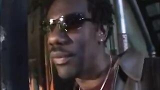A fat black guy penetrates his hole with a thick dick