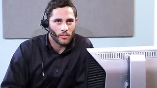 Sexual employees have sex right on the office table