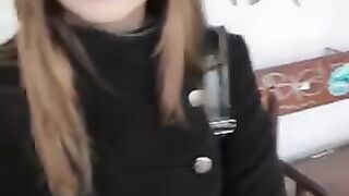 Babe was taken by a stranger at the bus stop and fucked hard