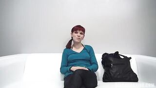 Redhead 18-year-old agreed to do anything for a nipple during casting