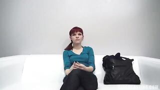 Redhead 18-year-old agreed to do anything for a nipple during casting