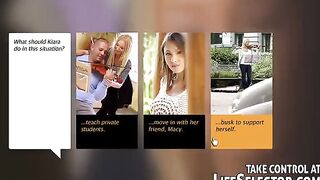 A cool guy has sex with a young beauty, removing her clothes