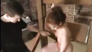 Beautiful woman in sex sadomaso, tied and fucked hard