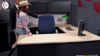 Asian guy fucked his secretary at the workplace for fun
