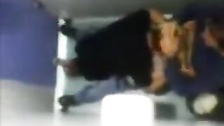 The camera in the toilet caught some intense action despite someone being there