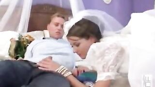 Hot bride takes part in a wild group sex party
