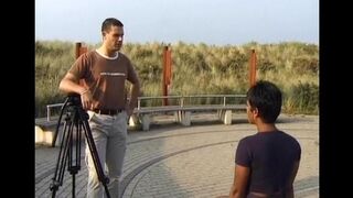 An Indian girl was fucked by two muscular men in a steamy encounter