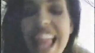 Cute girl Ellie fucked on the island by her friend