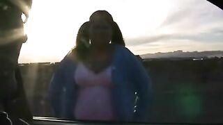 A fat woman with big tits jumps on the guy’s dick like a toy