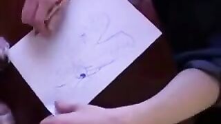 Instead of lessons, the guy screwed his mom in pantyhose