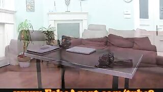 An appetizing girl was interviewed for a casting couch session
