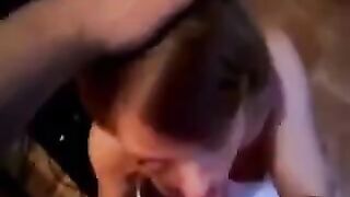 I didn't expect that after a blowjob, he would finish on her like that