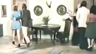 Retro sex with a nice girl and her friends