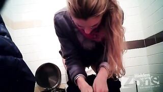 Camera hidden in the shop toilet, we got caught in the act!!