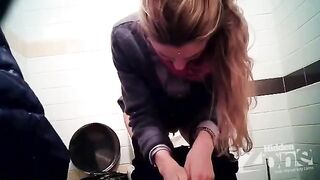 Camera hidden in the shop toilet, we got caught in the act!!