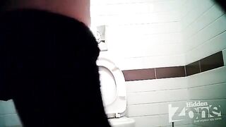 Camera hidden in the shop toilet, we got caught in the act!!