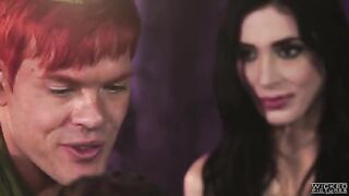 Peter Pan fucked two mermaid babes in a threesome
