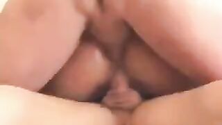 A husband cheats on his wife with a blonde in 69 pose