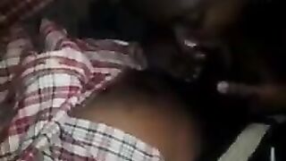 Negro man fucks his fat wife in her ass