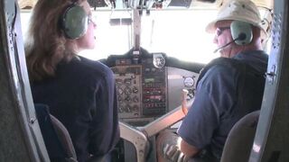 A hot guy is fucking with his stewardess friend