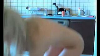 The young beauty rubs her pussy on webcam chat with a guy