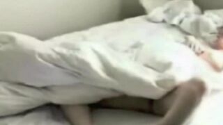 Someone masturbates at home and is photographed by a hidden camera