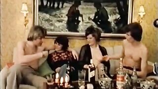 Bunch of depraved bitches gets fucked in the ass at a swinger party