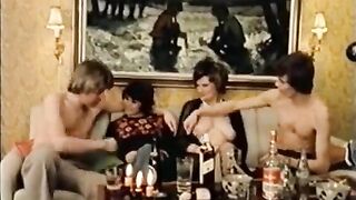 Bunch of depraved bitches gets fucked in the ass at a swinger party