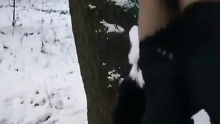 The guy froze the girl so as not to get caught