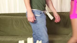 A masseur fucked the blonde in the massage room