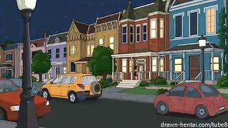 Porn parody of the famous TV show 'The Cleveland Show' with hot scenes