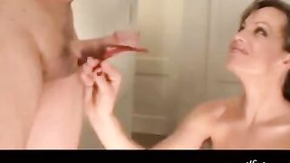 The powerful suck of Wendy, who has beautiful big boobs, is excellent!