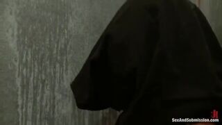 The sexy girl was fucked in her mouth by a guy with passion