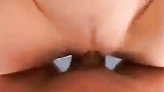 A girl has long dreamed of a cock and gets a passionate pussy