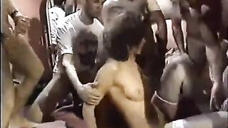 Let a young slut into the circle to have some fun