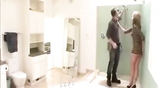 Plumber came to fix the shower and fucked the wife