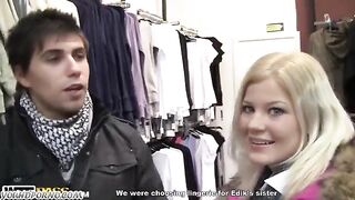 Two blondies found a guy and fucked him