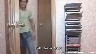 Young guy shoots sex videos with his amateur girlfriend