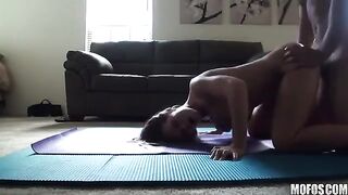 A man fucks his sister at her home