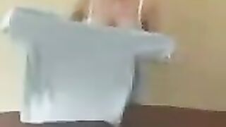 A chick with big milk teaches you to work with her boobs in a master class