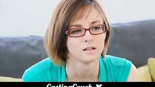 Girl tries to become a porn actress at the casting