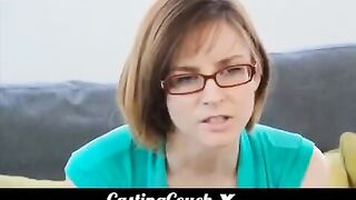 Girl tries to become a porn actress at the casting